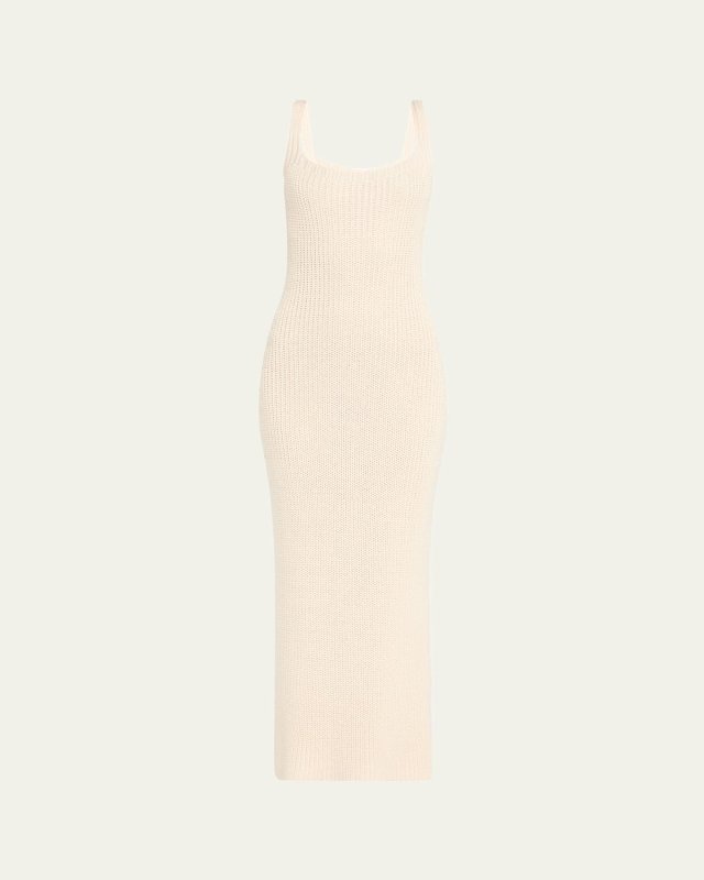 Lex Fisherman Rib Silk Knit Gown